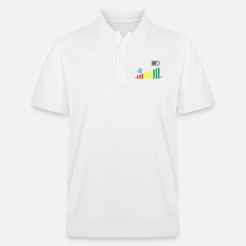 Coverage level - Stanley/Stella Unisex Organic Polo Shirt PREPSTER - white
