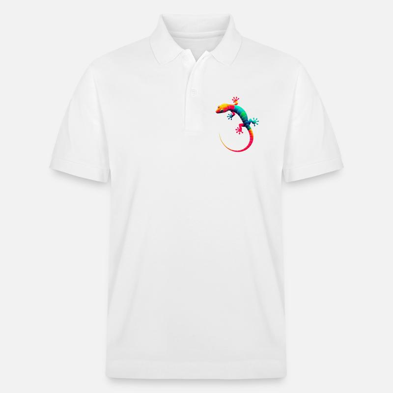 Gecko - Stanley/Stella Unisex Bio-Poloshirt PREPSTER - Weiß