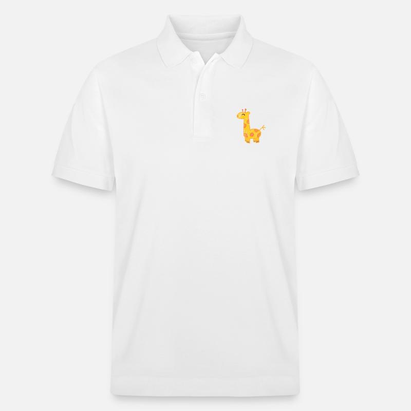 Die Elegante Giraffe - Stanley/Stella Unisex Bio-Poloshirt PREPSTER - Weiß