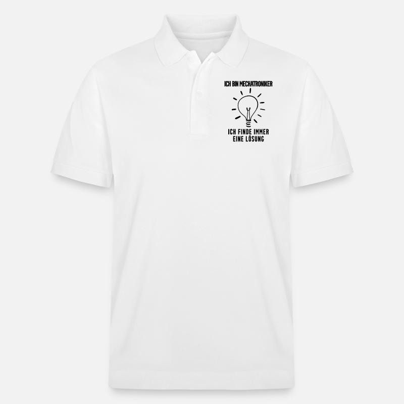 Mechatroniker Geschenk - Stanley/Stella Unisex Bio-Poloshirt PREPSTER - Weiß