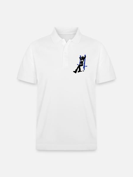 ski girl - Stanley/Stella Unisex Organic Polo Shirt PREPSTER - white