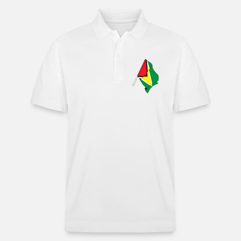 Drapeau de la Guyane - Polo PREPSTER bio Stanley/Stella Unisexe - blanc