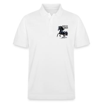 Cavalier - Etalon - Polo PREPSTER bio Stanley/Stella Unisexe - blanc - Devant - Roxy (174cm) & Andy (188cm)