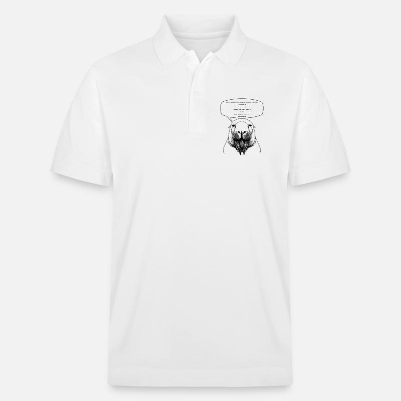 Sprichst du Morsecode? - Stanley/Stella Unisex Bio-Poloshirt PREPSTER - Weiß