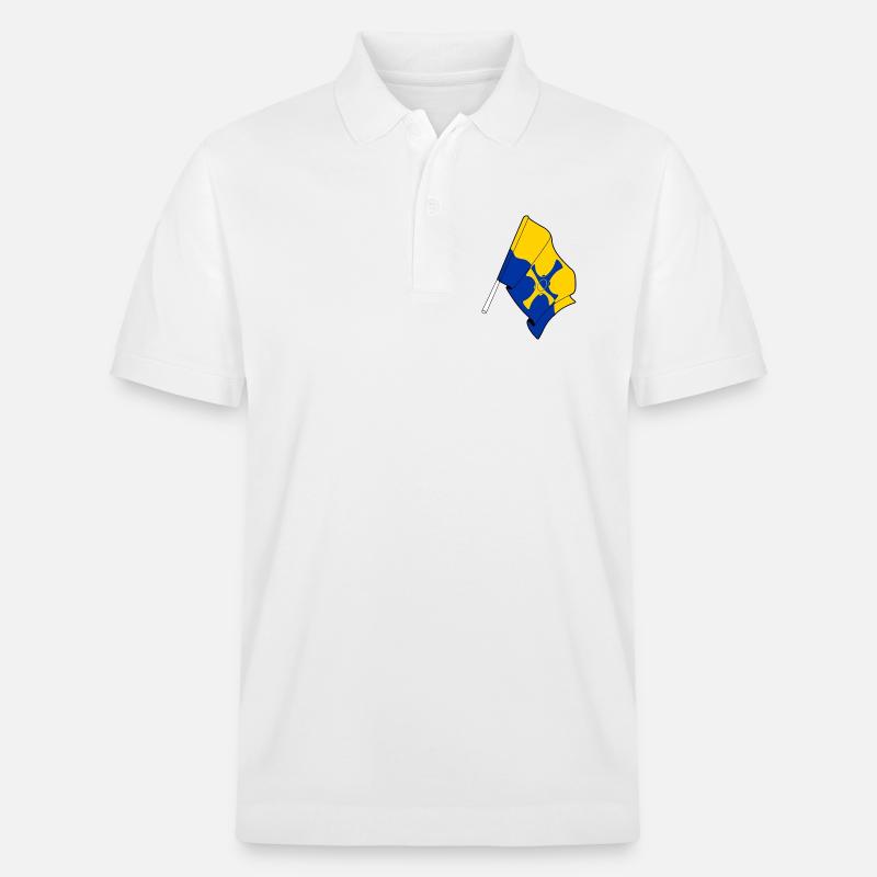 Drapeau de Durham - Polo PREPSTER bio Stanley/Stella Unisexe - blanc