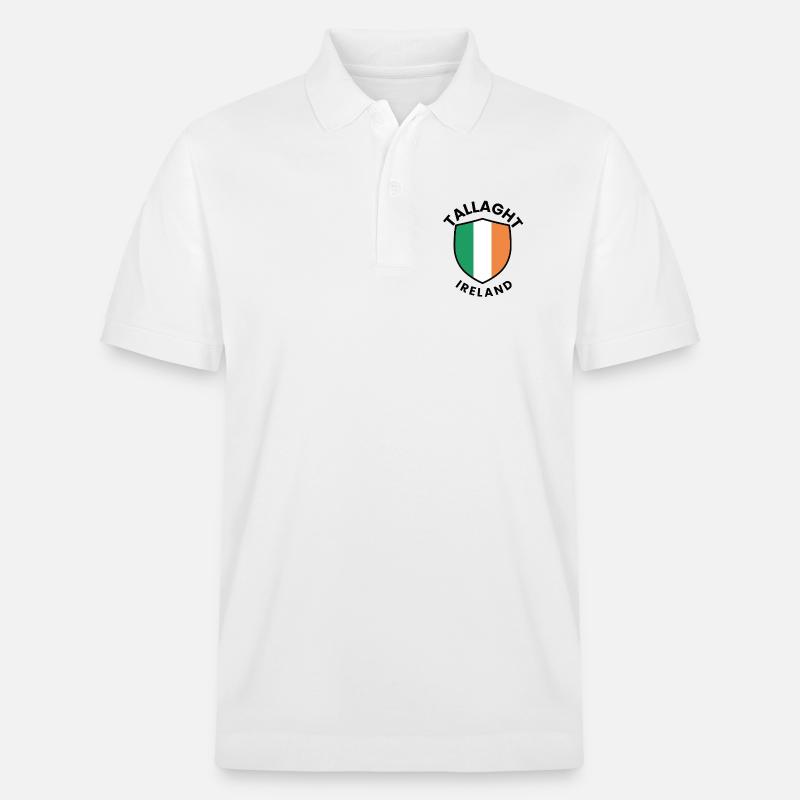 Bouclier irlandais de Tallaght - Polo PREPSTER bio Stanley/Stella Unisexe - blanc