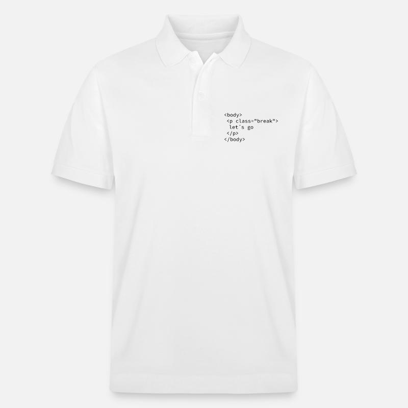 Pause machen - Stanley/Stella Unisex Bio-Poloshirt PREPSTER - Weiß
