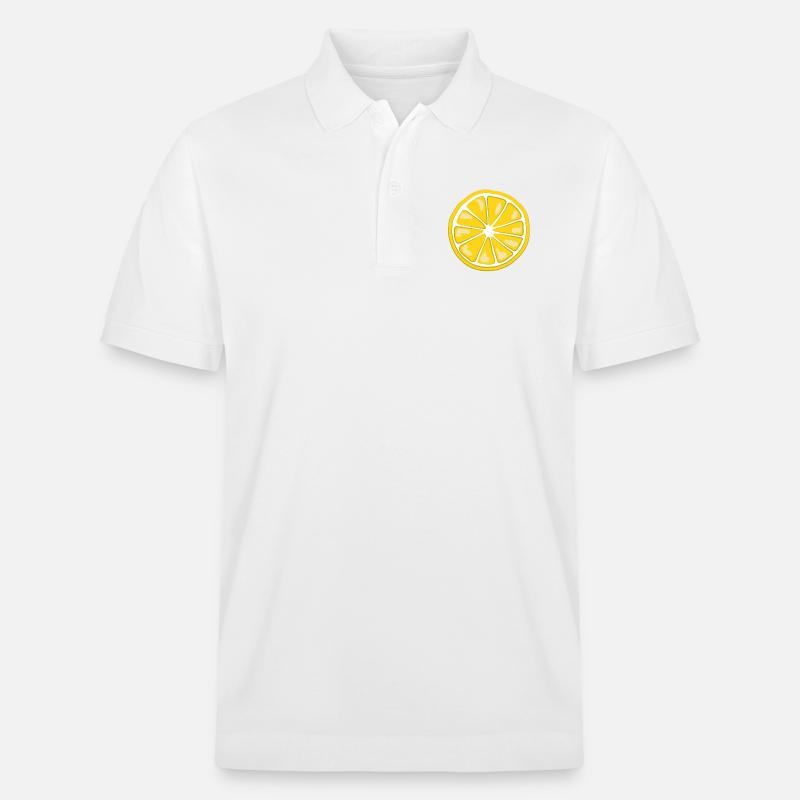 Fruit - Citron - Polo PREPSTER bio Stanley/Stella Unisexe - blanc