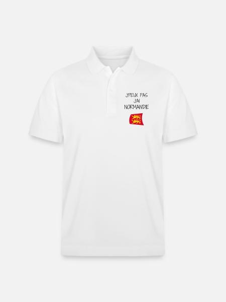 J'peux pas J'ai Normandie - Polo PREPSTER bio Stanley/Stella Unisexe - blanc