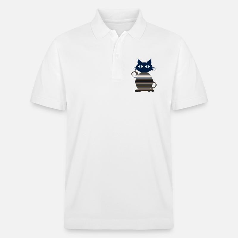 chat - Polo PREPSTER bio Stanley/Stella Unisexe - blanc
