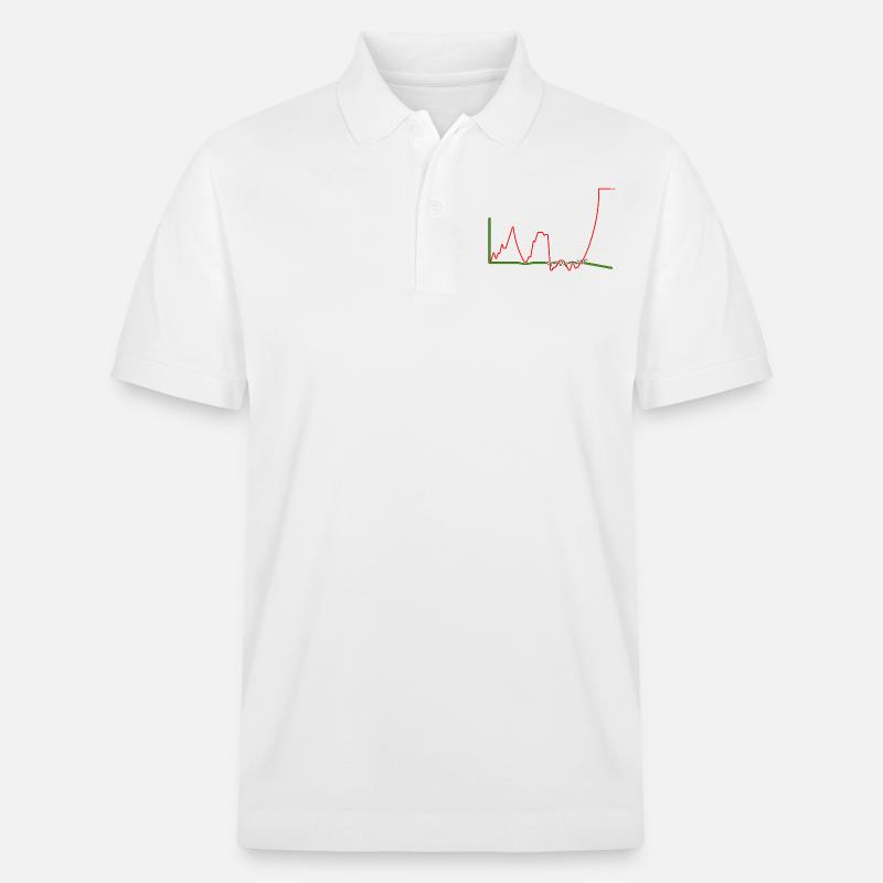 LEBENSDAUER-KURVE - Stanley/Stella Unisex Bio-Poloshirt PREPSTER - Weiß