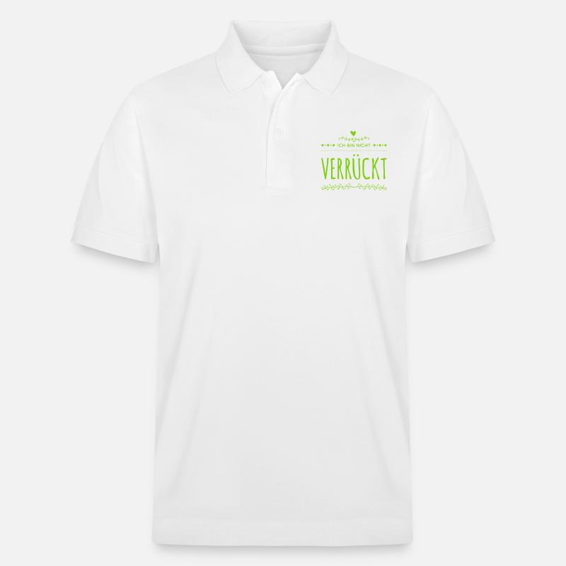 ich bin total normal - Stanley/Stella Unisex Bio-Poloshirt PREPSTER - Weiß
