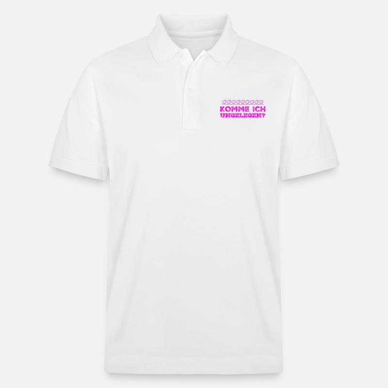 passt es gerade? - Stanley/Stella Unisex Bio-Poloshirt PREPSTER - Weiß