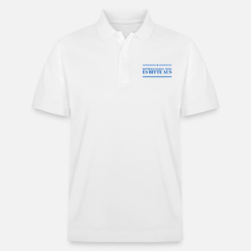 sagen sie es bitte - Stanley/Stella Unisex Bio-Poloshirt PREPSTER - Weiß