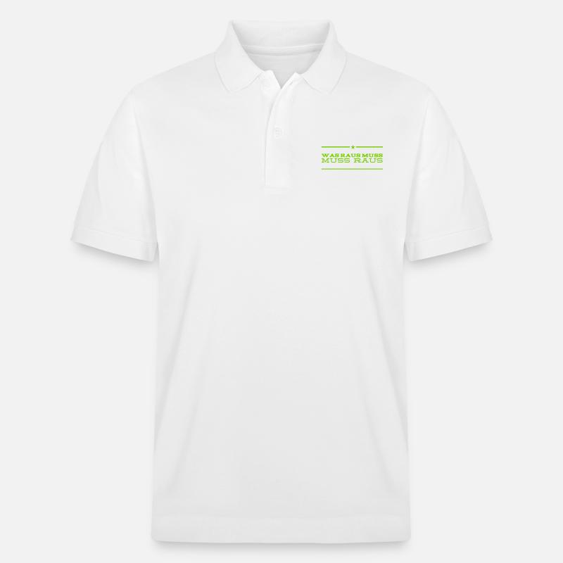 es will jetzt raus - Stanley/Stella Unisex Bio-Poloshirt PREPSTER - Weiß