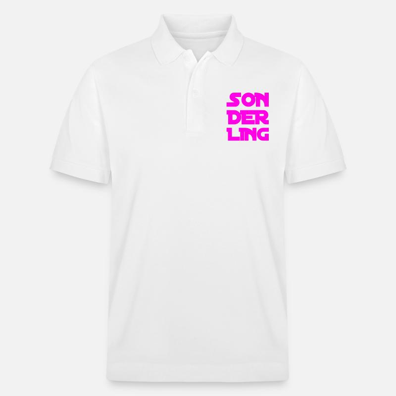 ich bin ein Sonderling - Stanley/Stella Unisex Bio-Poloshirt PREPSTER - Weiß