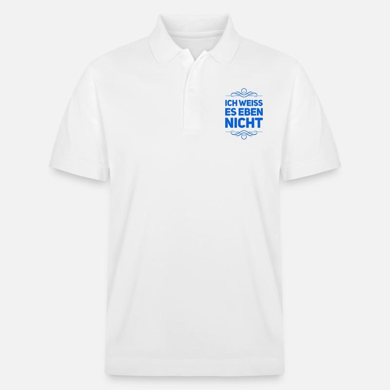 ahnungslos - Stanley/Stella Unisex Bio-Poloshirt PREPSTER - Weiß