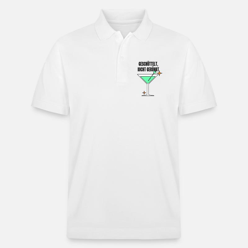 Mintmartini Neon Stil - Stanley/Stella Unisex Bio-Poloshirt PREPSTER - Weiß