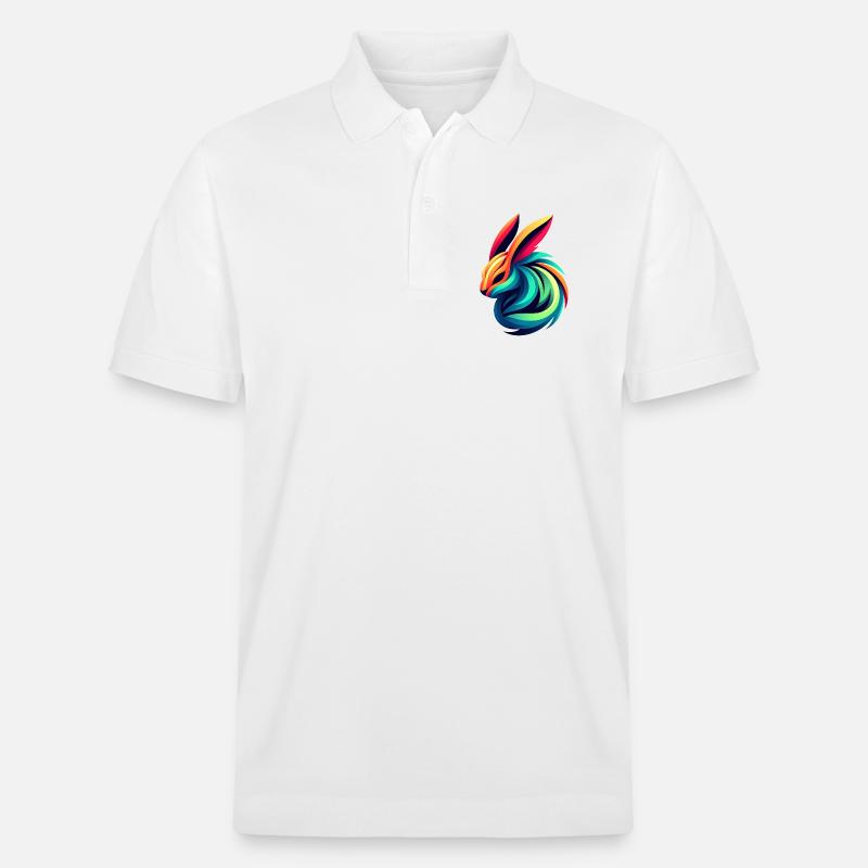 Lapin Couleur Éclatante - Polo PREPSTER bio Stanley/Stella Unisexe - blanc
