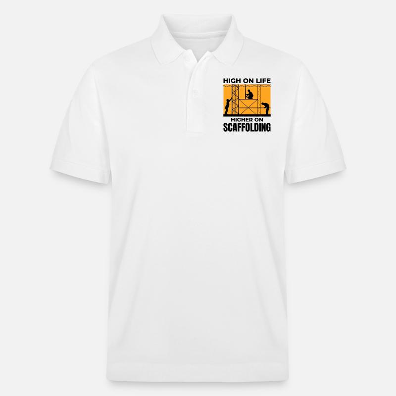 Gerüstbauer Gerüstbauer Gerüstbaubühne - Stanley/Stella Unisex Bio-Poloshirt PREPSTER - Weiß