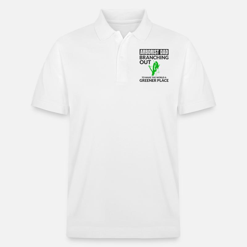 Baumpfleger Baumchirurg Kletterer Klettertrimmer - Stanley/Stella Unisex Bio-Poloshirt PREPSTER - Weiß