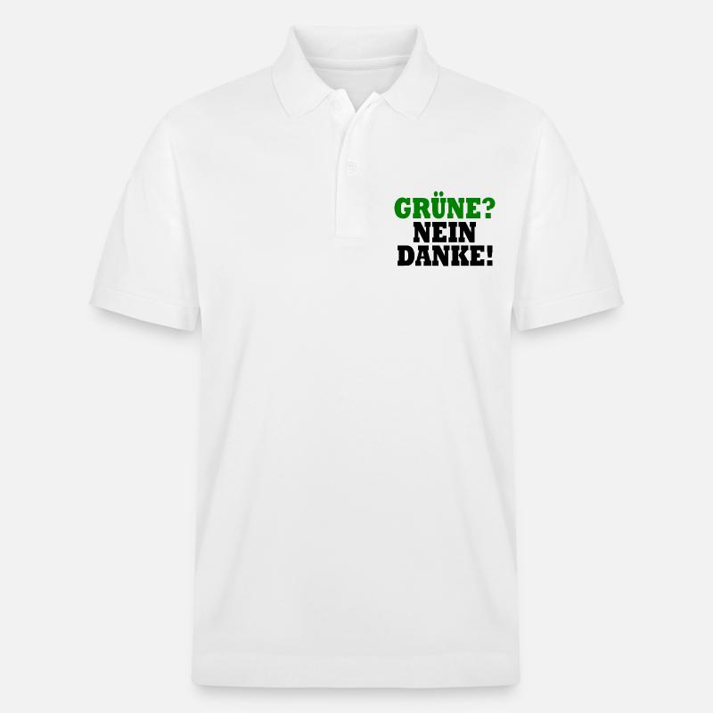 grüne nein danke - Stanley/Stella Unisex Bio-Poloshirt PREPSTER - Weiß