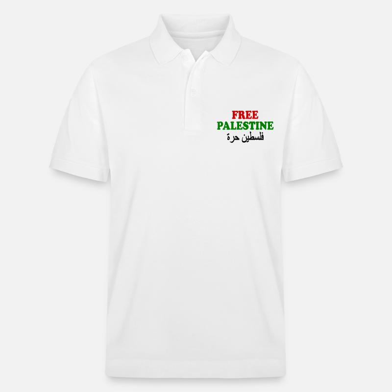 Free palestine فلسطين حرة - Polo PREPSTER bio Stanley/Stella Unisexe - blanc