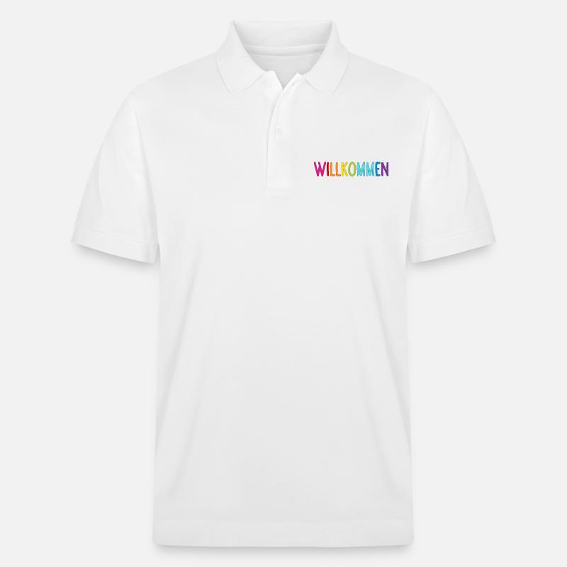 Willkommen - Stanley/Stella Unisex Bio-Poloshirt PREPSTER - Weiß