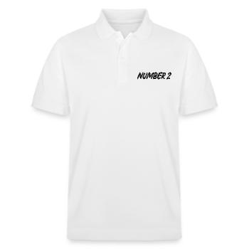Numéro 2 - deux - deuxième - deuxième - 2 - numéro 2 - Polo PREPSTER bio Stanley/Stella Unisexe - blanc - Devant - Roxy (174cm) & Andy (188cm)