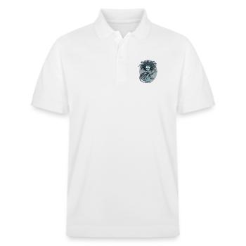 Guitar Lady - Stanley/Stella Unisex Bio-Poloshirt PREPSTER - Weiß - Vorne - Roxy (174cm) & Andy (188cm)