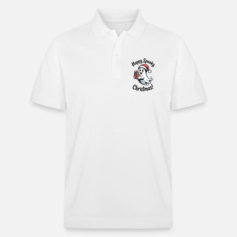 Weihnachtsgeist mit Geschenken - Stanley/Stella Unisex Bio-Poloshirt PREPSTER - Weiß