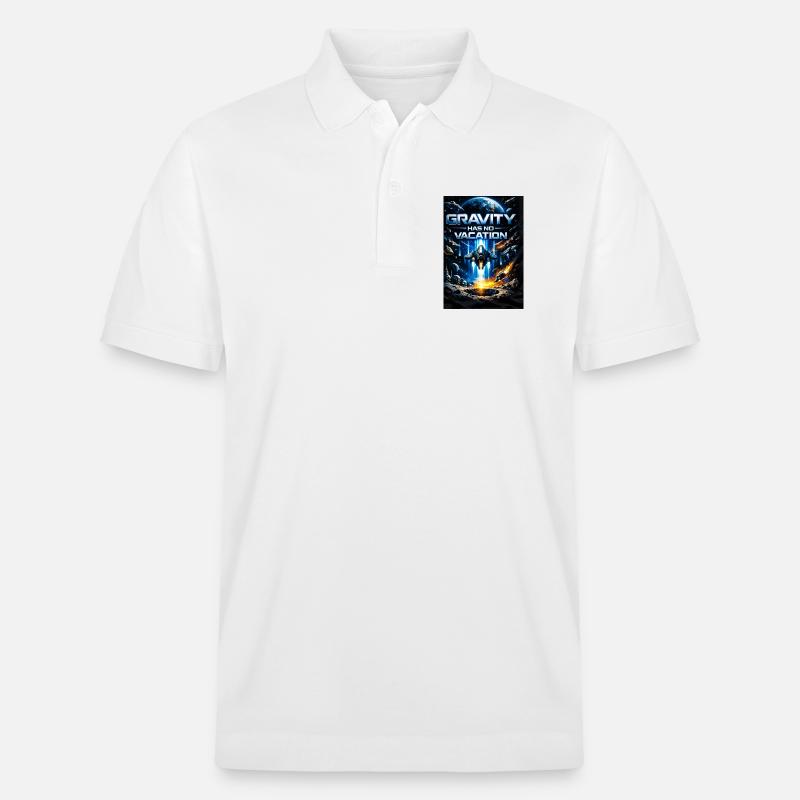 La gravité n’a pas de vacances - Polo PREPSTER bio Stanley/Stella Unisexe - blanc