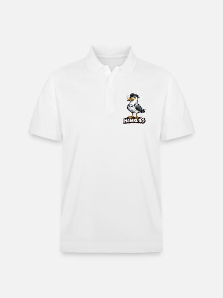 Kapitänsmöwe Hamburg - Stanley/Stella Unisex Bio-Poloshirt PREPSTER - Weiß