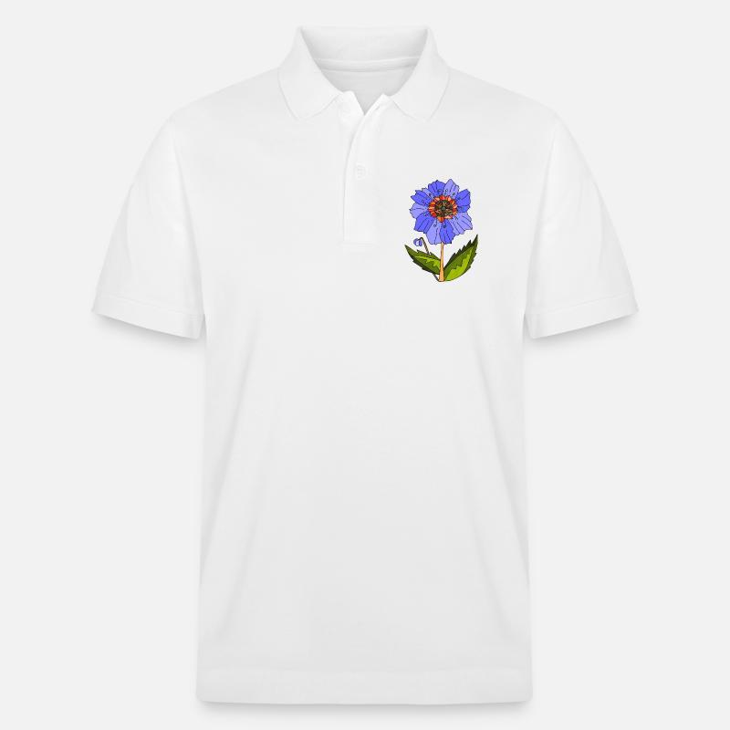Blume - Stanley/Stella Unisex Bio-Poloshirt PREPSTER - Weiß