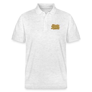 Sunrise Lover - Stanley/Stella Unisex Bio-Poloshirt PREPSTER - Weiß meliert - Vorne - Roxy (174cm) & Andy (188cm)