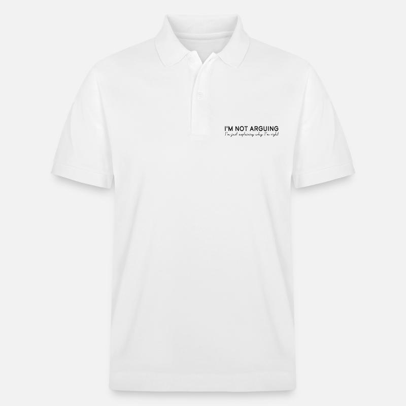 Je ne discute pas - Polo PREPSTER bio Stanley/Stella Unisexe - blanc