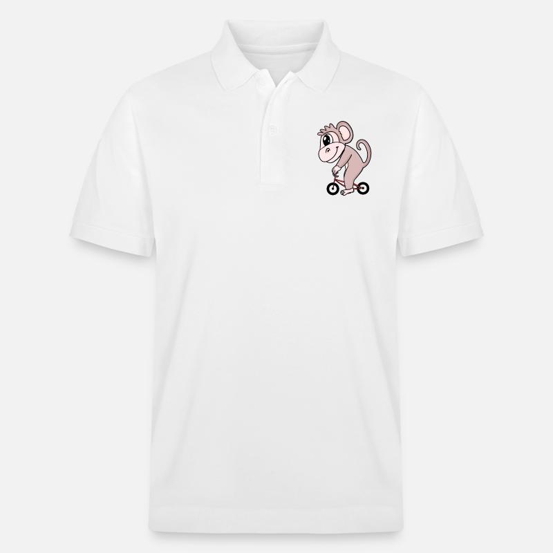 Vélo de singe - Polo PREPSTER bio Stanley/Stella Unisexe - blanc