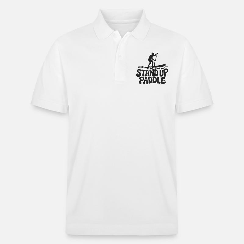SUP Stand Up Paddle - Stanley/Stella Unisex Bio-Poloshirt PREPSTER - Weiß