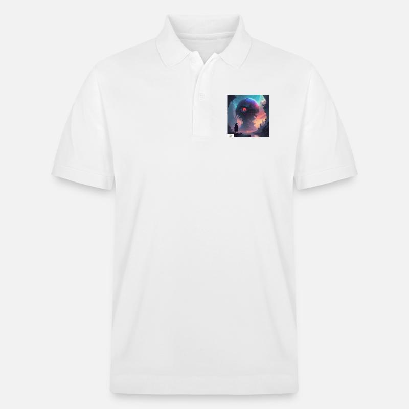 Gabel Leben Karikatur - Stanley/Stella Unisex Bio-Poloshirt PREPSTER - Weiß