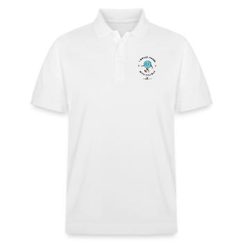 Wrongly agree cartoon - Stanley/Stella Unisex Organic Polo Shirt PREPSTER - white - Front - Roxy (174cm) & Andy (188cm)