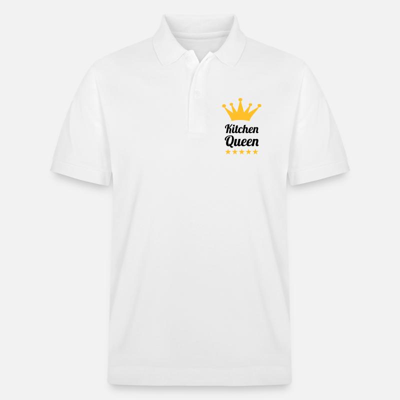 Kitchen Queen - Stanley/Stella Unisex Bio-Poloshirt PREPSTER - Weiß