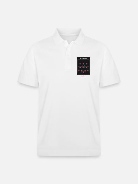 Startelf 4-3-3 Fußballformation - Stanley/Stella Unisex Bio-Poloshirt PREPSTER - Weiß