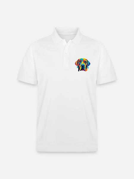 Hund - Stanley/Stella Unisex Bio-Poloshirt PREPSTER - Weiß