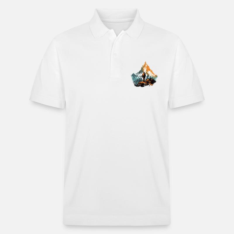 Mountain Man - Stanley/Stella Unisex Bio-Poloshirt PREPSTER - Weiß