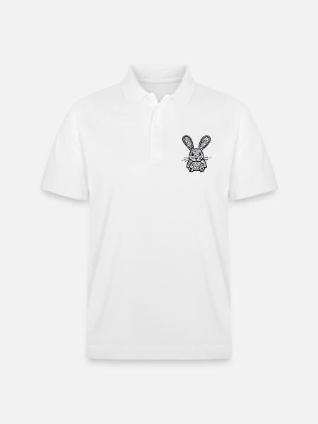 Hase - Stanley/Stella Unisex Bio-Poloshirt PREPSTER - Weiß