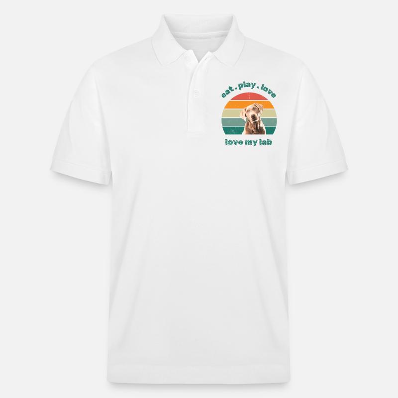 love my lab - Stanley/Stella Unisex Bio-Poloshirt PREPSTER - Weiß