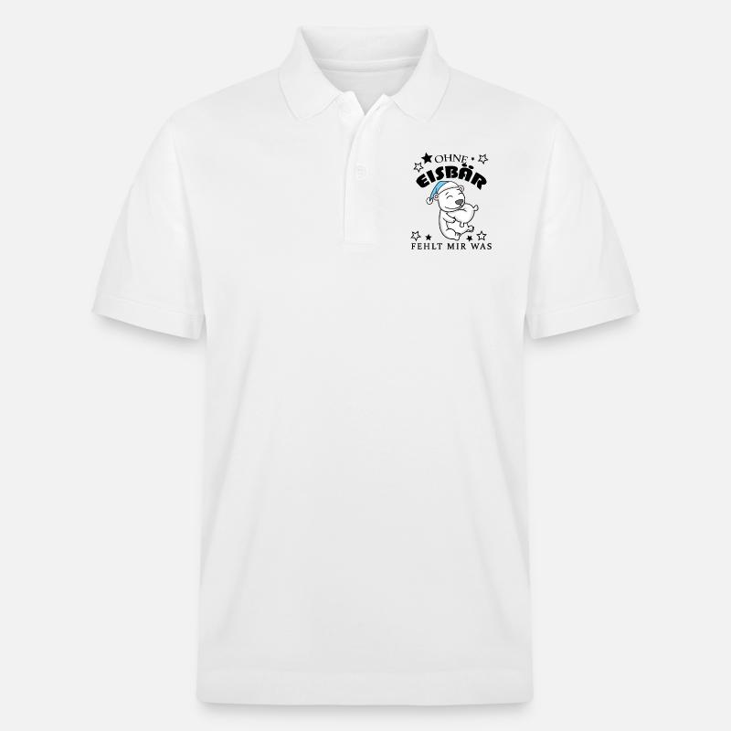 Eisbär - Stanley/Stella Unisex Bio-Poloshirt PREPSTER - Weiß