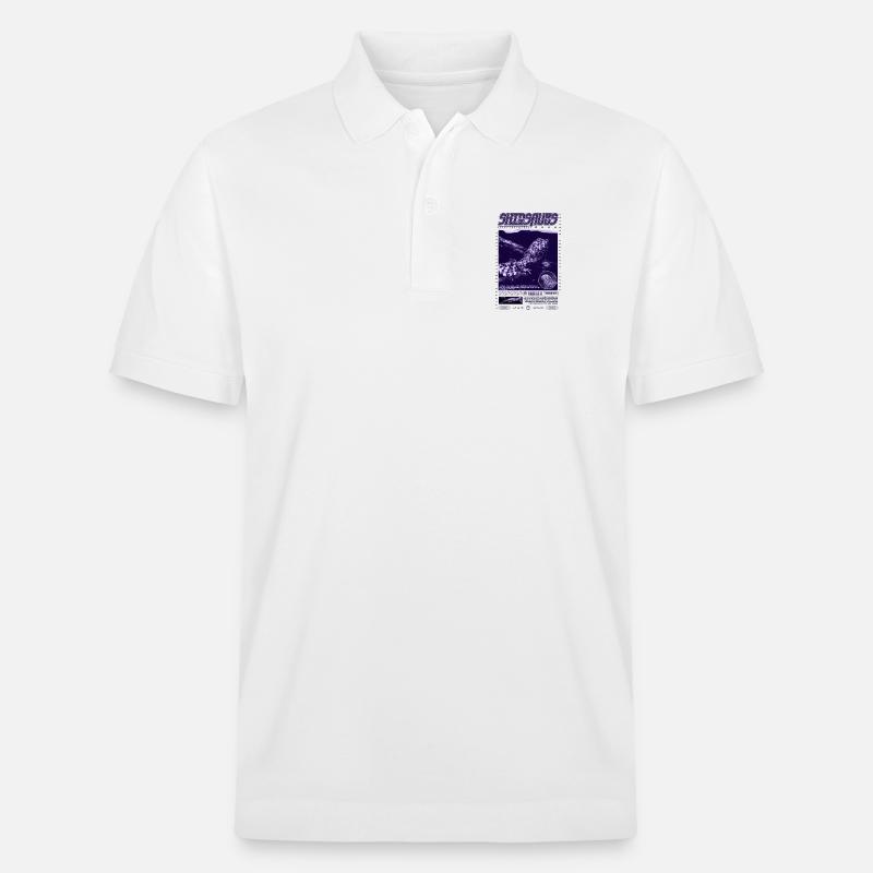 Chinesisches Krokodil Eidechse Shinisaurus Crocodilurus - Stanley/Stella Unisex Bio-Poloshirt PREPSTER - Weiß