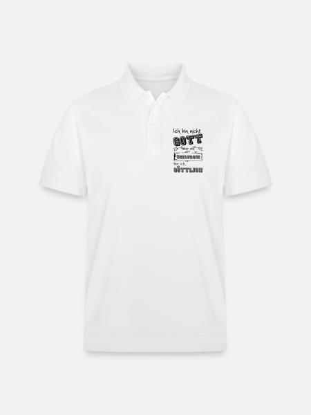 Göttliche Chirurgin Geschenk - Stanley/Stella Unisex Bio-Poloshirt PREPSTER - Weiß