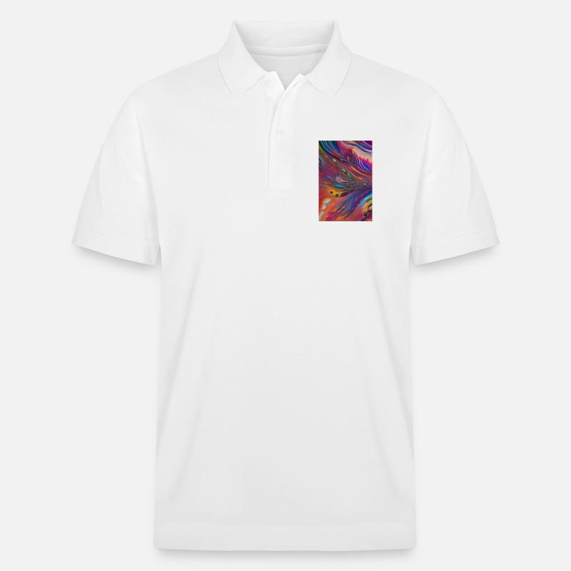 Abstrakte Kunst - Stanley/Stella Unisex Bio-Poloshirt PREPSTER - Weiß
